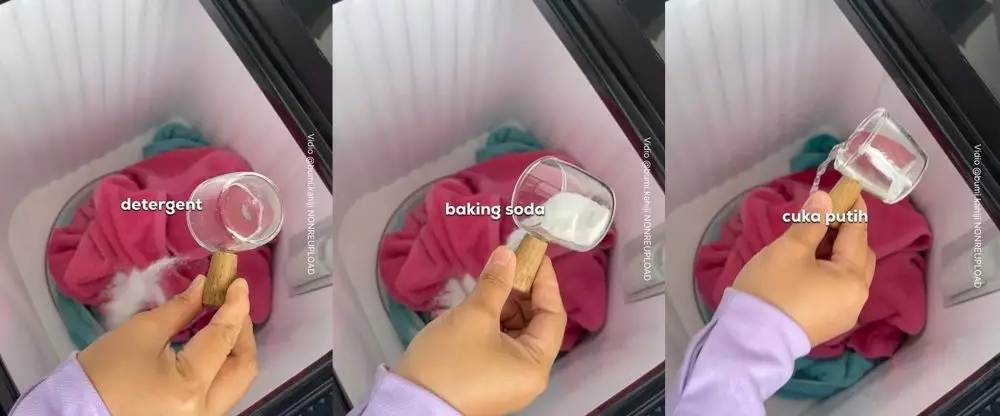 cara cuci handuk kusam jadi bersih lembut ditambah 2 bahan dapur © berbagai sumber