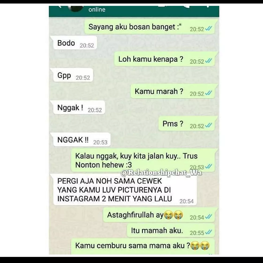 11 Chat lucu cemburu buta ini bikin garuk-garuk kepala, kelewatan pol