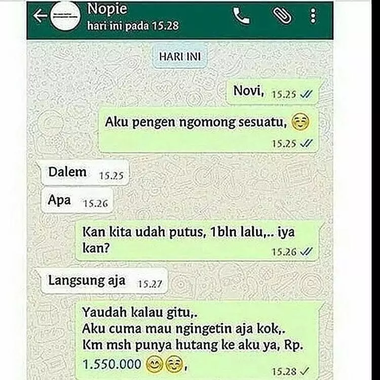  Chat lucu orang nagih utang dari berbagai sumber