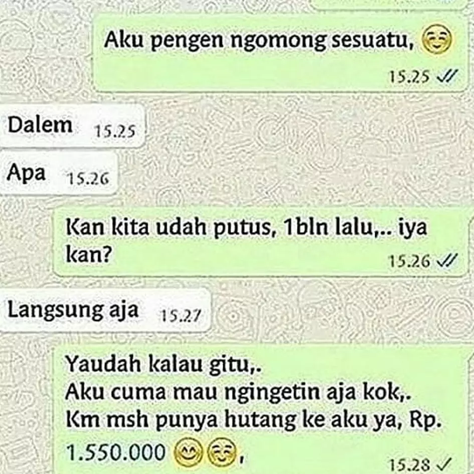 11 Chat lucu orang nagih utang ini balasannya bikin darah tanggi, ngelesnya bisa aja