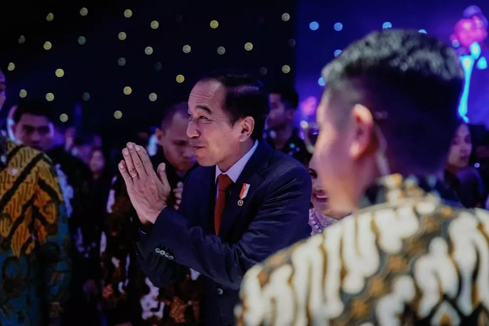 jokowi dan iriana hadiri resepsi mahalini  © instagram jokowi dan iriana hadiri resepsi mahalini  © instagram