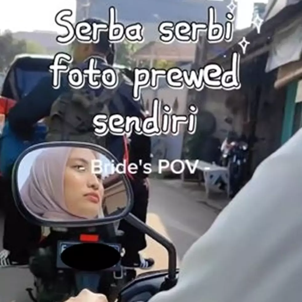 Konsep unik prewedding pengantin LDR ini dipotret sendiri-sendiri, hasilnya estetik abis