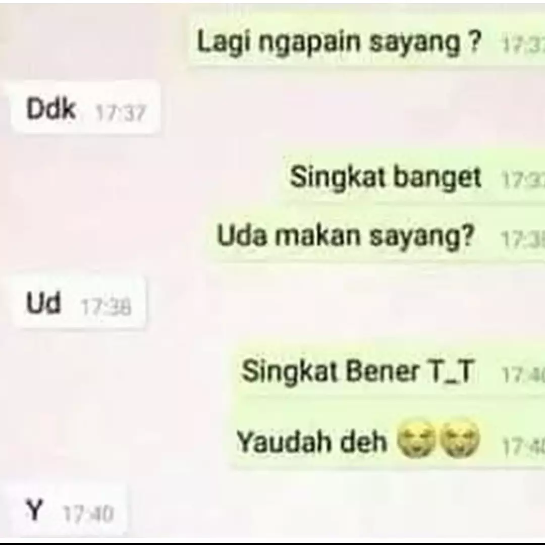 11 Chat lucu dicuekin sama pacar ini bikin nangis seharian, auto pengin putus