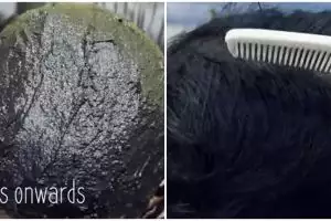 Tanpa gunakan semir, YouTuber ini tunjukkan cara tutupi rambut beruban pakai 1 bubuk minuman