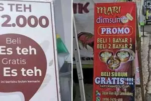 11 Potret kocak promo jualan ini endingnya bikin kesal sampai ke ubun-ubun, nyeleneh pol