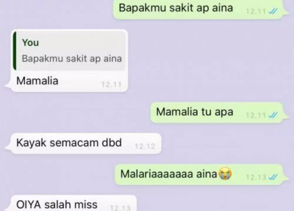 chat lucu salah sebut istilah berbagai sumber