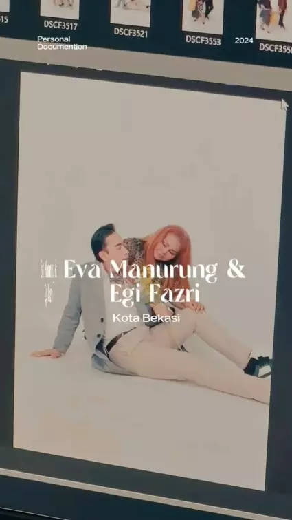 pemotretan Eva Manurung dan Egi © TikTok