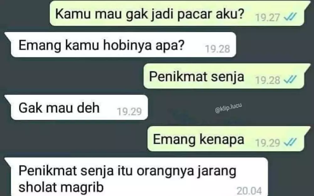 chat lucu ditolak tidak disangka-sangka berbagai sumber