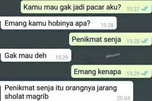 11 Chat lucu ditolak gebetan ini alasannya sungguh tak disangka-sangka, nyeseknya tembus layar HP