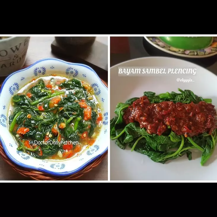 11 Resep bayam pedas paling praktis, enak, sedap, dan bikin nambah nasi