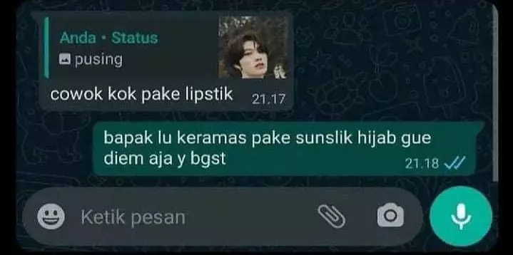 chat lucu kena savage berbagai sumber