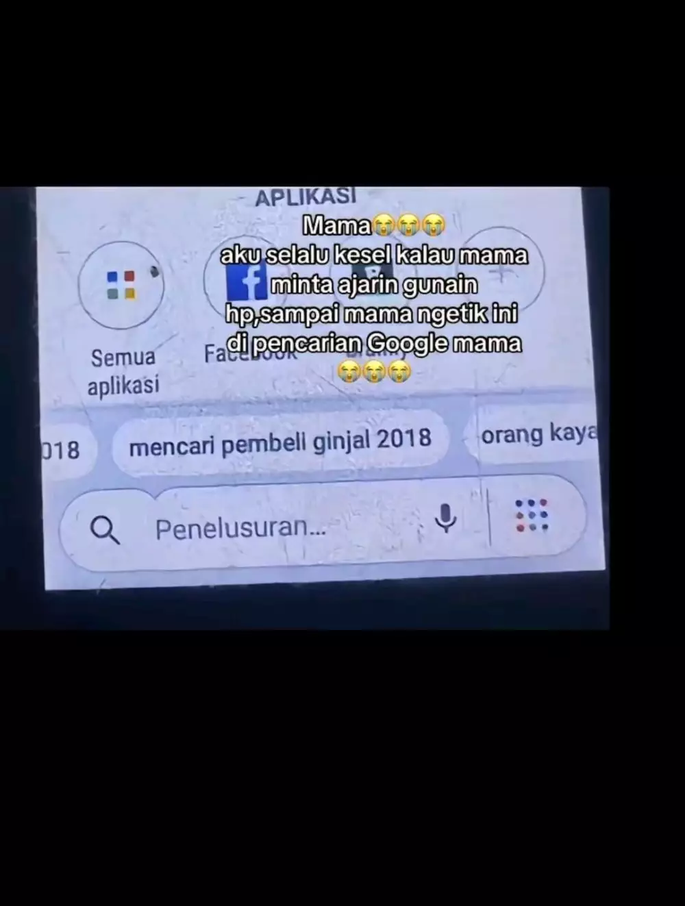 kaget liat riwayat google mama © TikTok