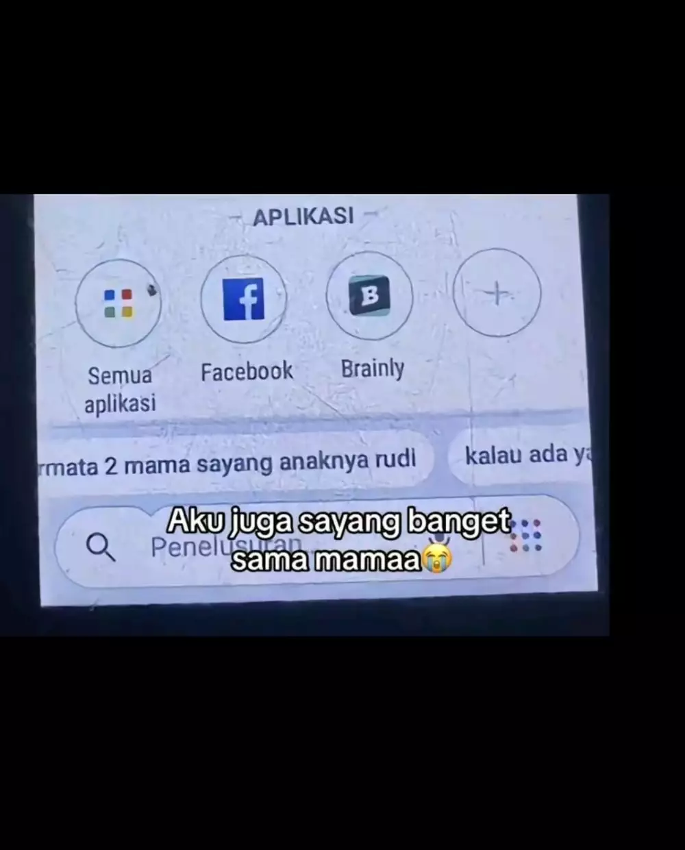 kaget liat riwayat google mama © TikTok