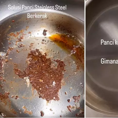 Tanpa perlu dipanaskan, ini cara praktis enyahkan kerak gosong di dasar panci cuma pakai 2 bahan dapur