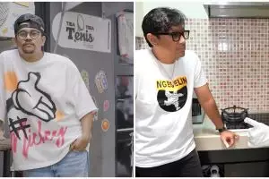 Fasadnya mirip flat ala Eropa, 10 potret dapur komika Ebel Cobra buka pintu langsung tampak area masak