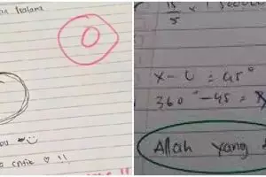Bukannya dikerjain serius, 11 jawaban ujian kocak murid pakai gambar  ini ngasalnya bikin guru puyeng