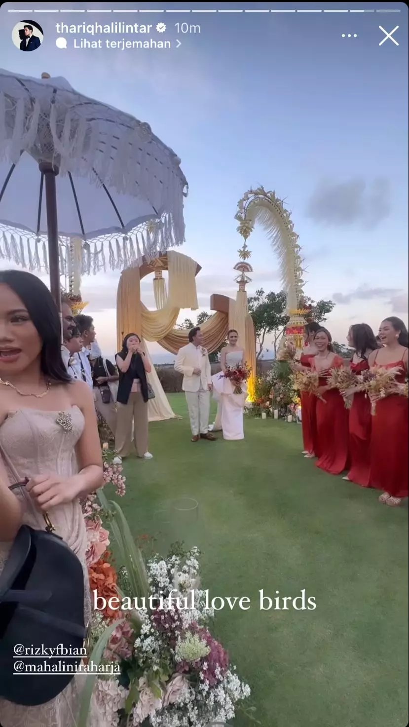 kemeriahan resepsi kedua mahalini rizky febian © instagram