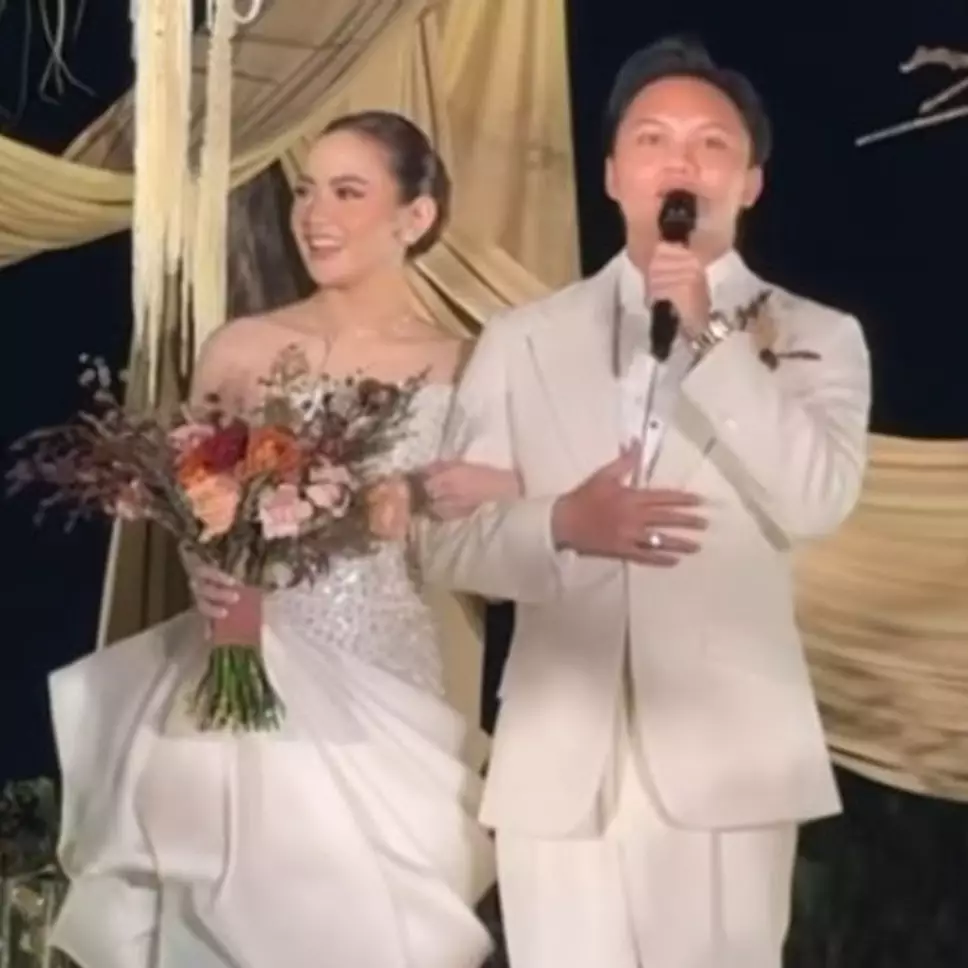 Gandeng Nia Ramadhani jadi bridesmaid, ini 11 potret meriah resepsi kedua Mahalini dan Rizky Febian