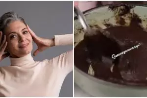 Nggak perlu bubuk henna, trik pudarkan tampilan uban agar kembali hitam ini cuma pakai 3 bahan dapur