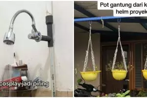 Utamakan fungsi bukan gengsi, 13 potret barang bekas diubah jadi perabot unik ini kreatif pol