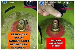 Bukan diselipi karet gelang, ini cara hentikan tabung gas elpiji bocor pakai 1 alat sederhana