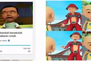 11 Meme kocak Upin dan Ipin ini bikin nahan emosi, nyeleneh pol