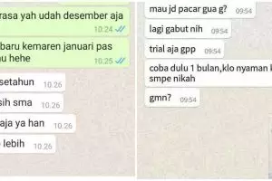 11 Chat lucu cowok ngungkapin perasaan ke cewek ini jawabannya bikin merem melek, auto patah hati