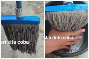 Tanpa dikucek, ini cara mencuci kain pel dekil dan bau amis agar bersih maksimal pakai 3 bahan dapur