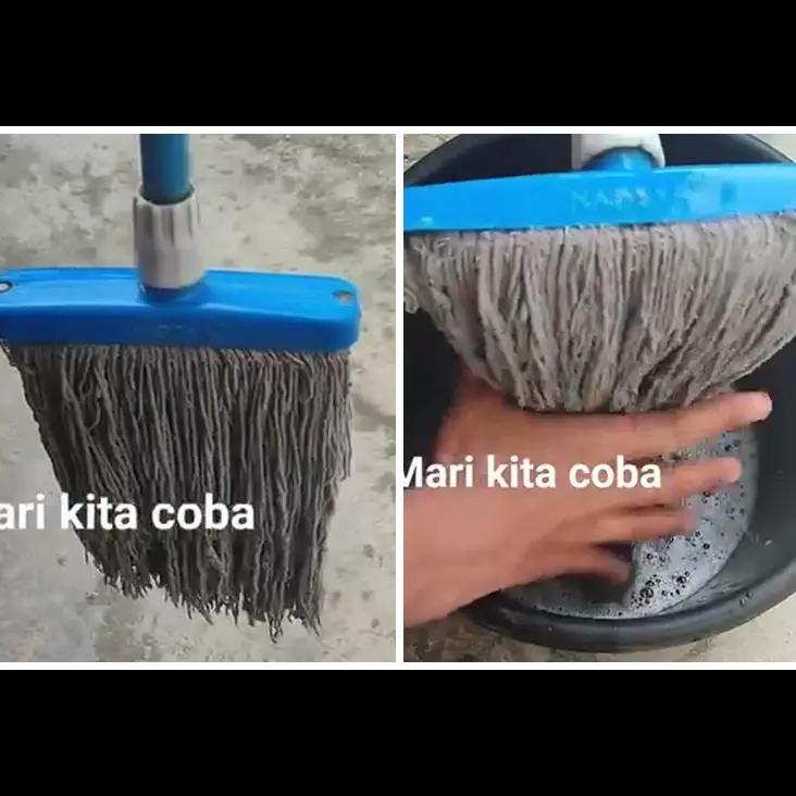 Tanpa dikucek, ini cara mencuci kain pel dekil dan bau amis agar bersih maksimal pakai 3 bahan dapur