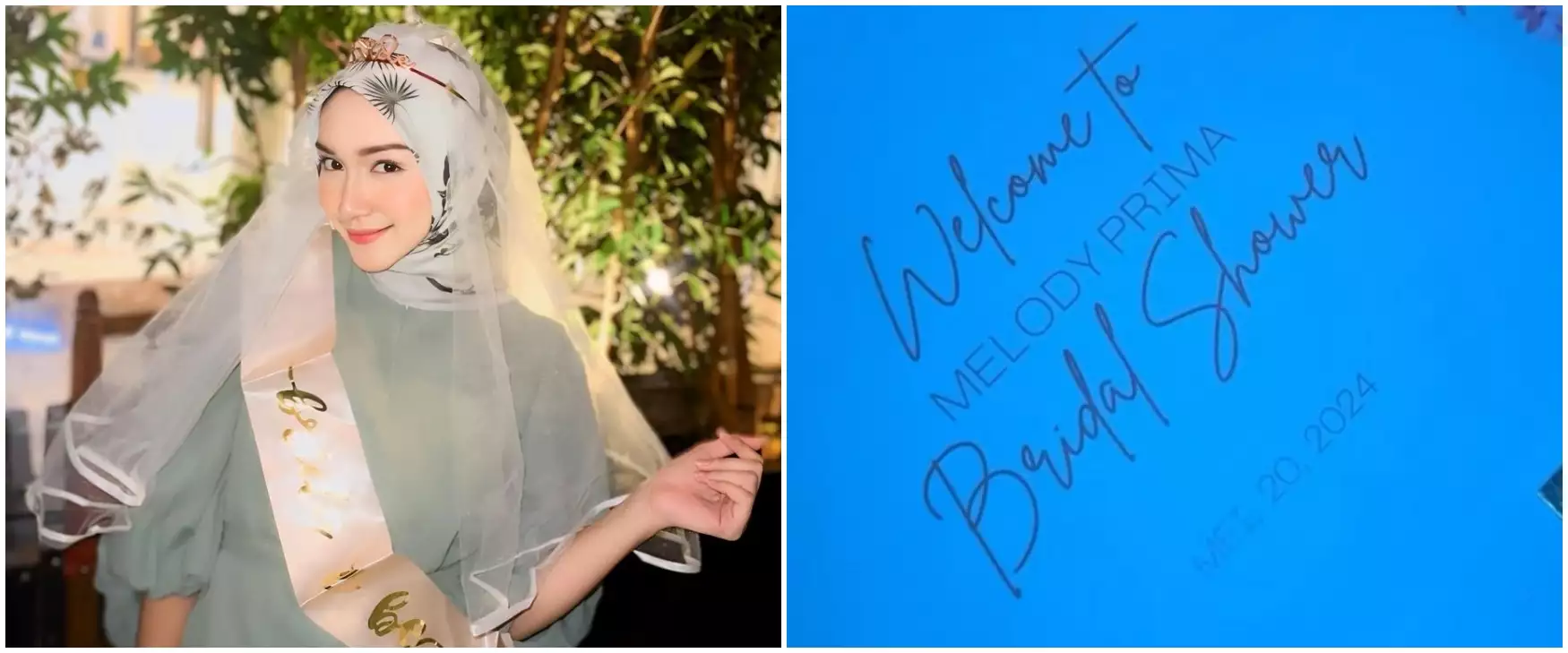 9 Momen kejutan bridal shower Melody Prima, didandani cemong hingga diarak keliling mal