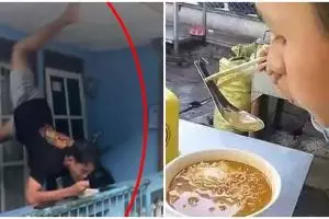 11 Kelakuan kocak pas lagi makan ini bikin sulit diri sendiri, definisi petakilan kebanyakan gerak