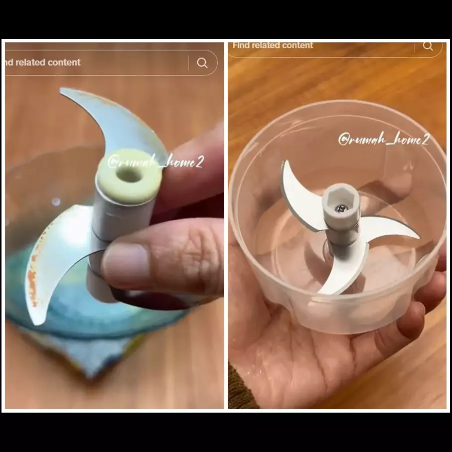 Tanpa dijemur berjam-jam, ini trik bersihkan noda kunyit di pisau blender pakai tambahan 1 bahan dapur