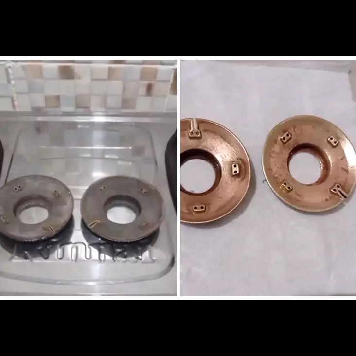 Tanpa disikat kuat, ini trik bersihkan burner kompor berkerak hitam agar kinclong pakai 1 bahan dapur