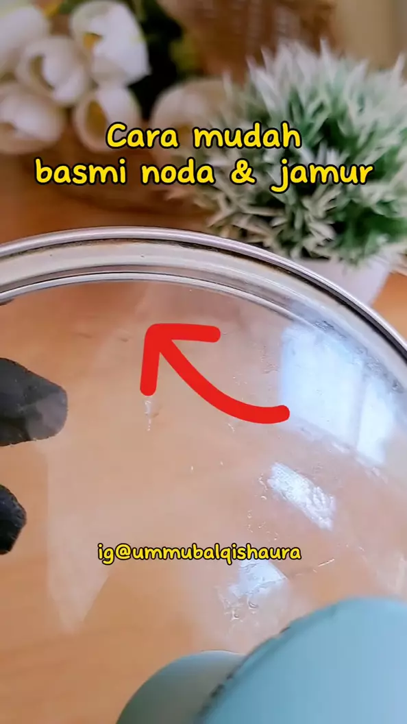 Instead of rubbing with dish soap, this is a trick to remove mold from