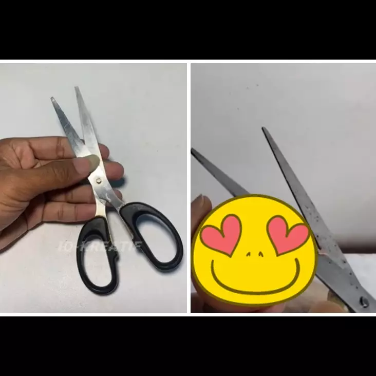 Tak perlu digosok batu, ini cara menajamkan gunting tumpul cuma pakai 1 ampas dapur