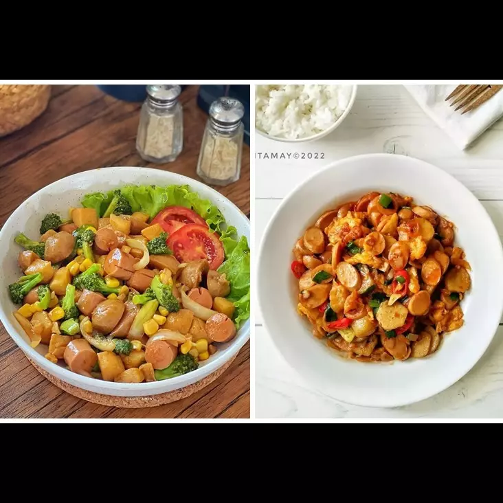 13 Resep olahan sosis dan bakso aneka bumbu, praktis dibuat dan cocok buat lauk makan