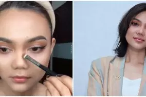 Punya skill makeup sekelas MUA, teknik bikin hidung auto mancung ala Rina Nose ini hasilnya bak filler