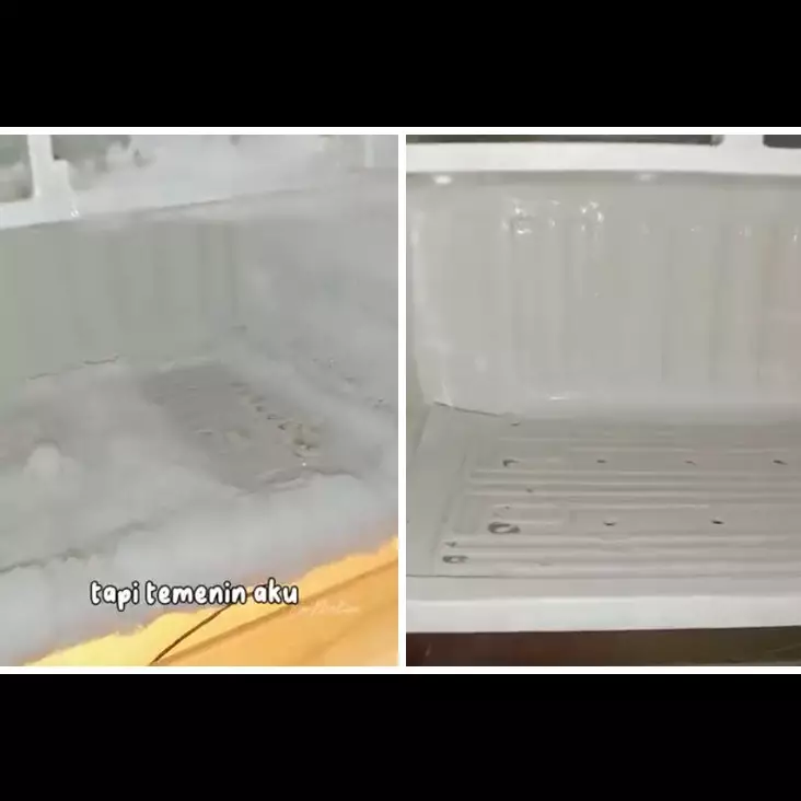 Tanpa didiamkan semalaman, trik emak-emak bersihkan bunga es freezer ini cepat cuma pakai 1 alat