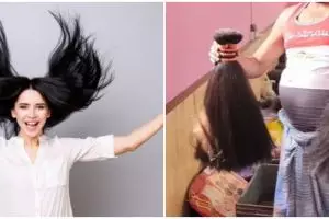 9 Potret pembuatan hair extension ini malah mirip pabrik sapu, prosesnya bikin geleng kepala