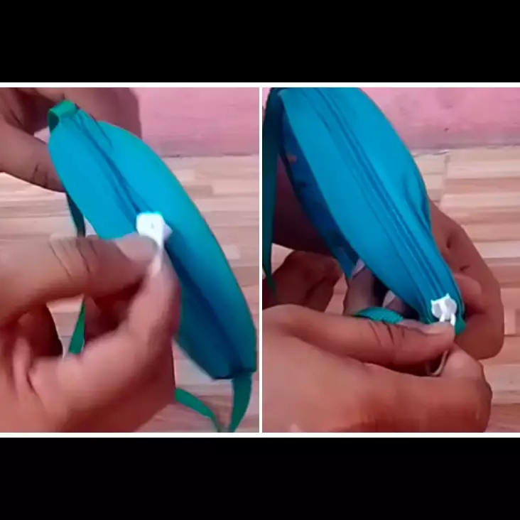 Bukan pakai gunting, ini cara memperbaiki resleting tas yang lepas cuma andalkan 1 alat dapur