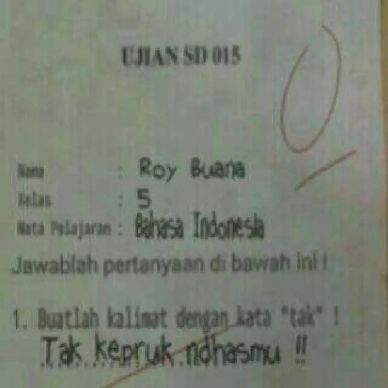 Jawaban kocak anak SD ketika ulangan  X/@shoppaashopee Jawaban kocak anak SD ketika ulangan  X/@shoppaashopee