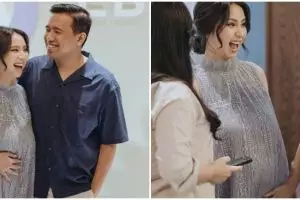 9 Momen Clairine Clay gelar syukuran 7 bulan kehamilan, aura keibuannya dipuji kian terpancar