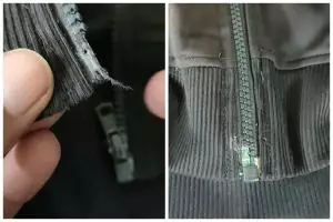 Tak perlu diganti baru, ini trik perbaiki ujung resleting lepas cukup pakai 1 alat dapur