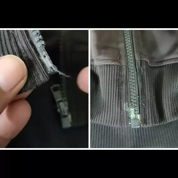 Tak perlu diganti baru, ini trik perbaiki ujung resleting lepas cukup pakai 1 alat dapur