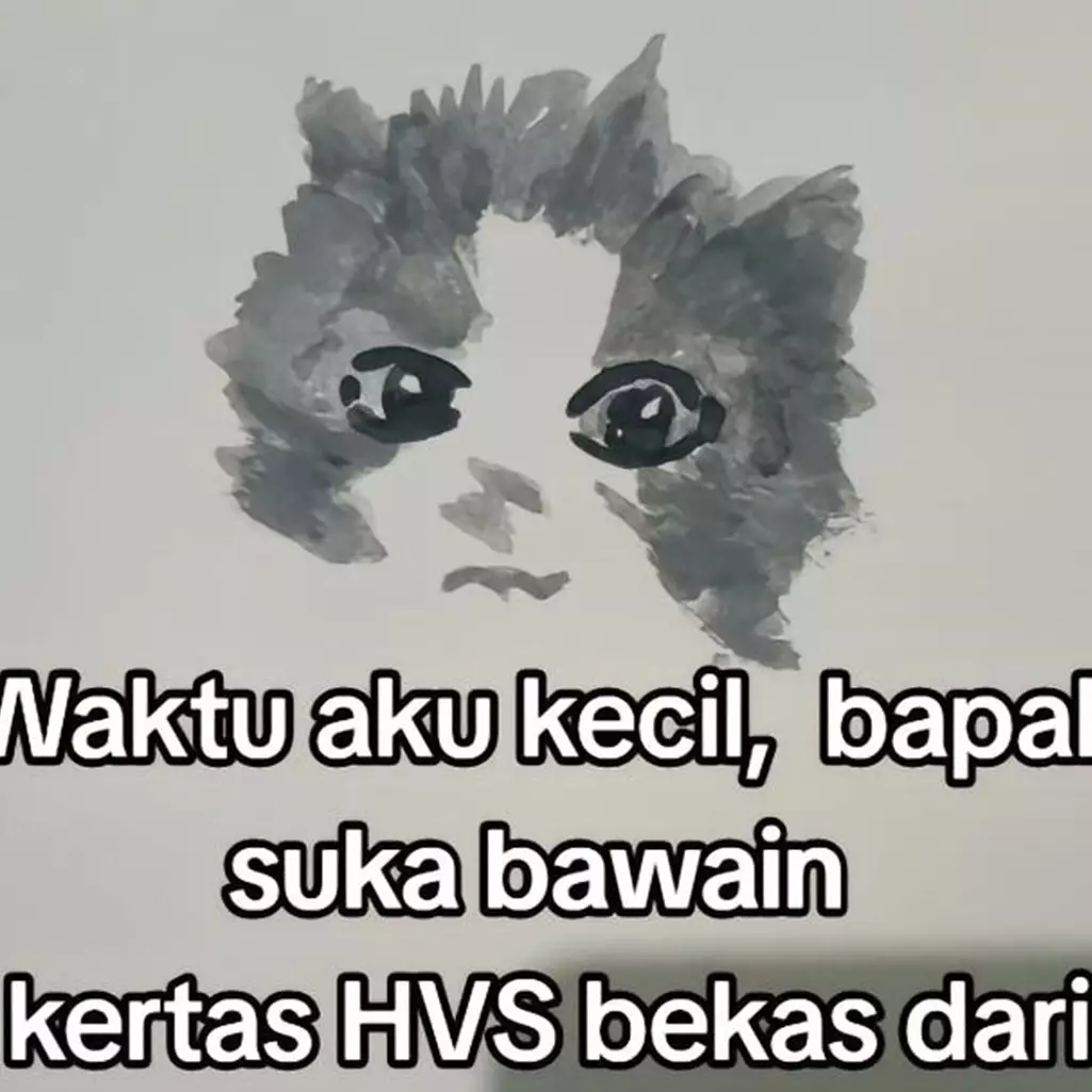 Sering dibawakan kertas HVS bekas oleh bapak, kisah wanita jadi suka menggambar ini bikin terenyuh