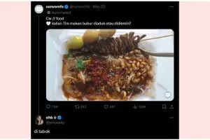 11 Jawaban kocak warganet yang bosan sama perdebatan bubur diaduk atau nggak ini bikin senyum receh