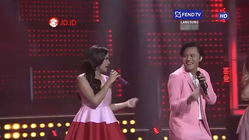 duet pertama Mahalini dan Rizky Febian © YouTube duet pertama Mahalini dan Rizky Febian © YouTube