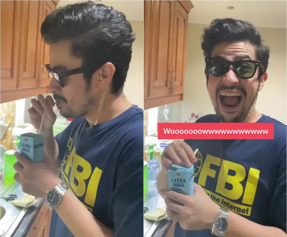 Life hack nyeleneh pria minum kopi susu TikTok Life hack nyeleneh pria minum kopi susu TikTok