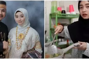 Dulu tinggal di kontrakan minimalis, 9 potret dapur Ega dan Rafly DA ini nyempil di kolong tangga