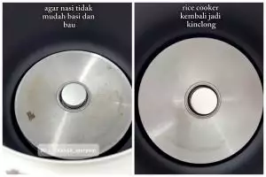 Jangan cuma dioles pasta gigi, ini cara bersihkan dasar rice cooker berkerak agar kinclong lagi